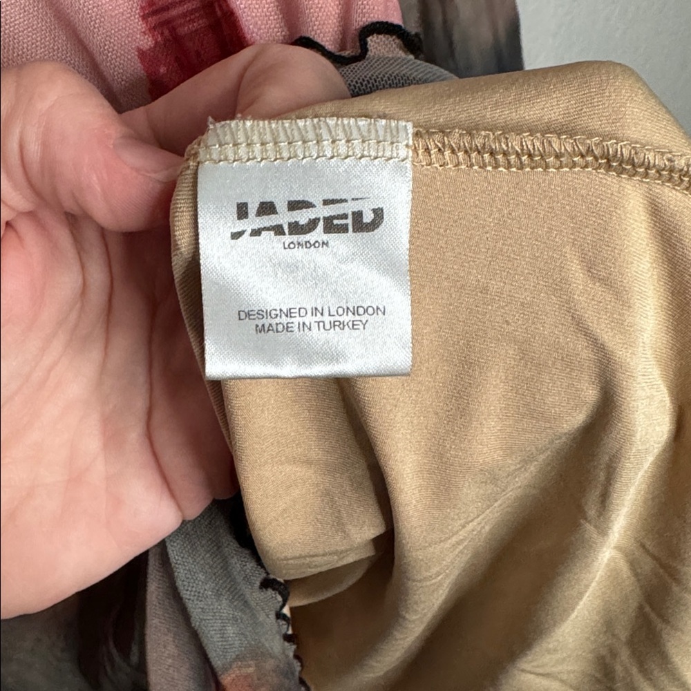 Jaded London New York Renaissance Grunge Bodycon Patchwork Mini Dress Sz 4 Artsy - Picture 7 of 12